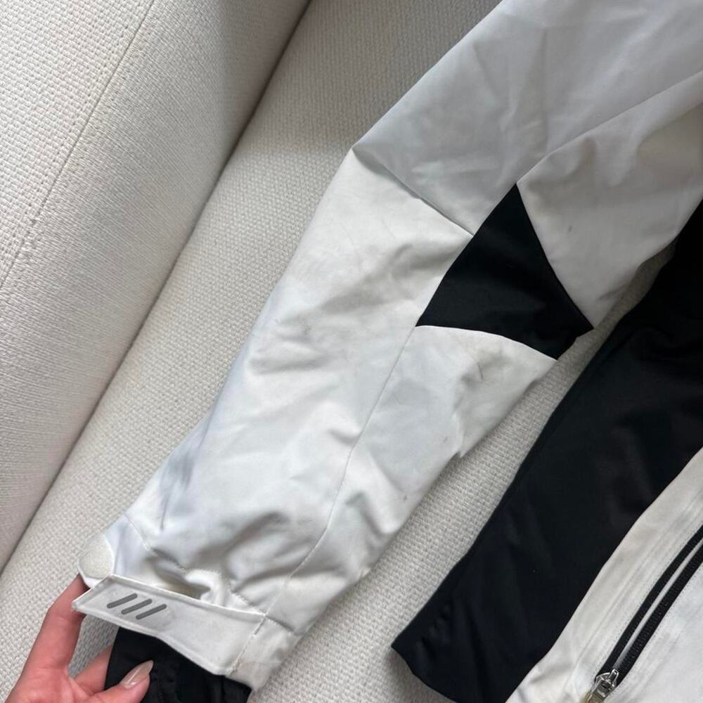 Nils white black womens ski jacket - Picture 3 of 6